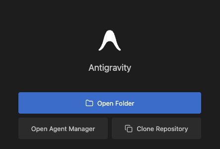 Open Folder · Clone Repository