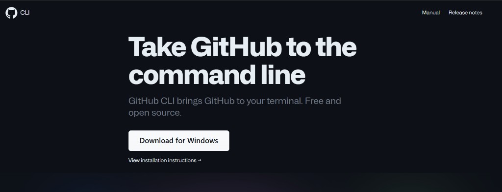 GitHub CLI 다운로드